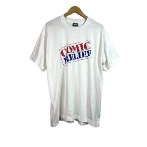 Vintage 1980’s T-Shirt Screen Stars Best Single Stitch Comic Relief Promo Shirt